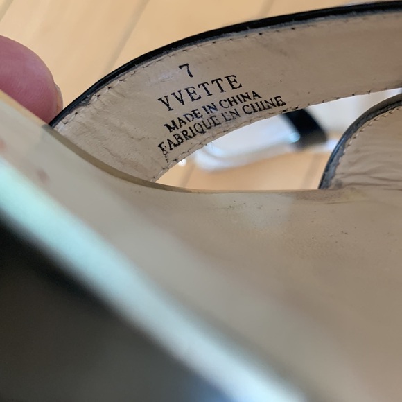 Sacha London Yvette Criss Cross Strap Leather Wedge Sandal Women Size 7 - Picture 7 of 17